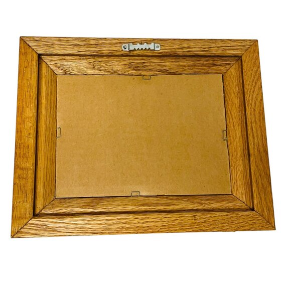 Vintage Wooden Frame Child Geese Print 10x8 Wall Art Decor Nursery Kids Room - Picture 4 of 4